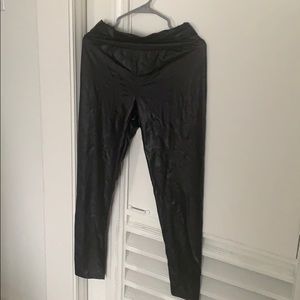Faux leather leggings
